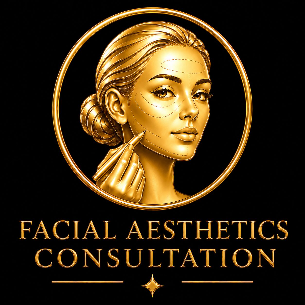Facial aesthetics consultation icon